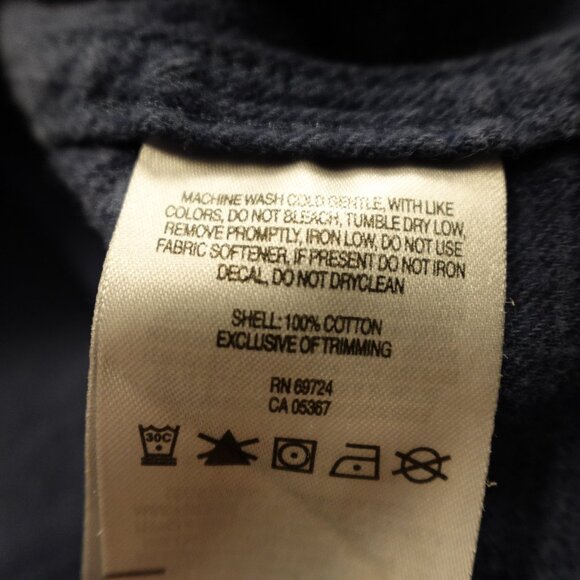 Columbia Sportswear Men’s Plaid Flannel Shirt‎ | Navy Blue | Men's Size Large - Picture 10 of 10